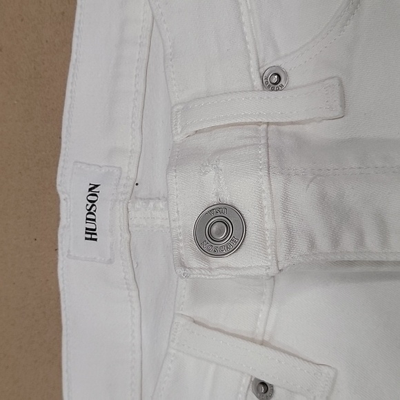 Hudson Skinny Jeans, White, Size 26.  Excellent Condition. - Picture 2 of 11